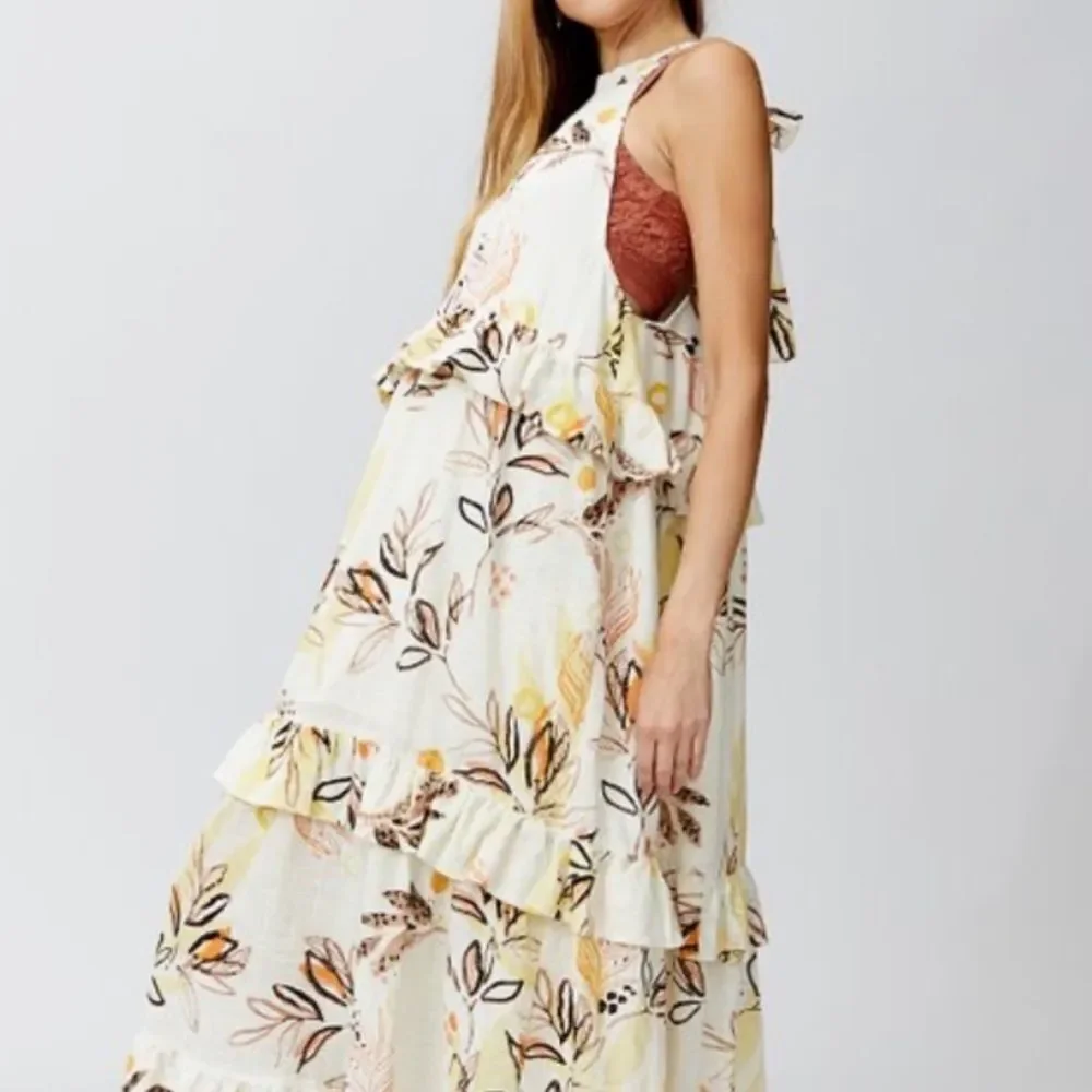 NWT Free People Anita Printed Maxi Dress